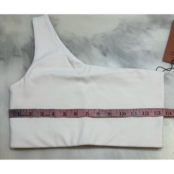 NWT Women’s Girlfriend Collective White Bianca Sports Bra Size M MSRP $55 - Picture 11 of 12